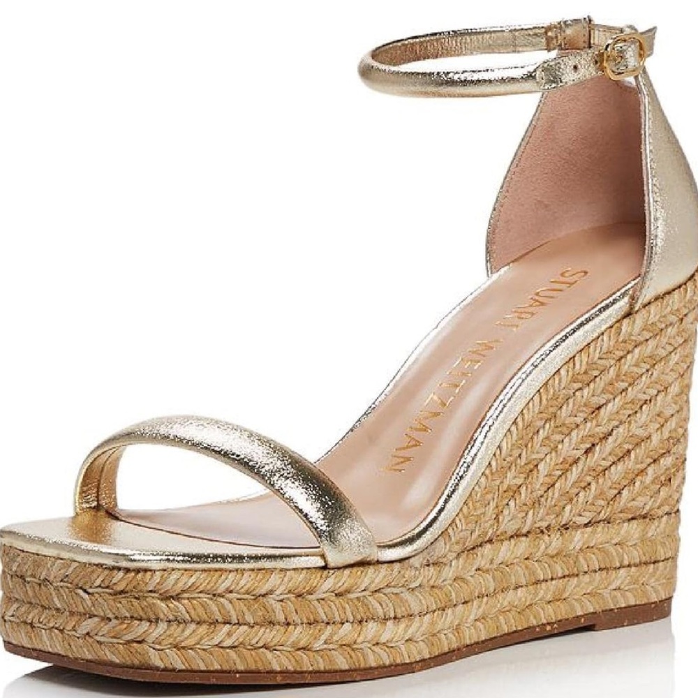 Stuart Weitzman Nudist Espadrille Wedge Size 9.5